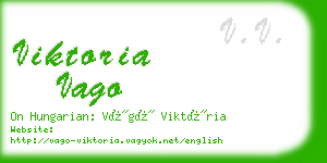 viktoria vago business card